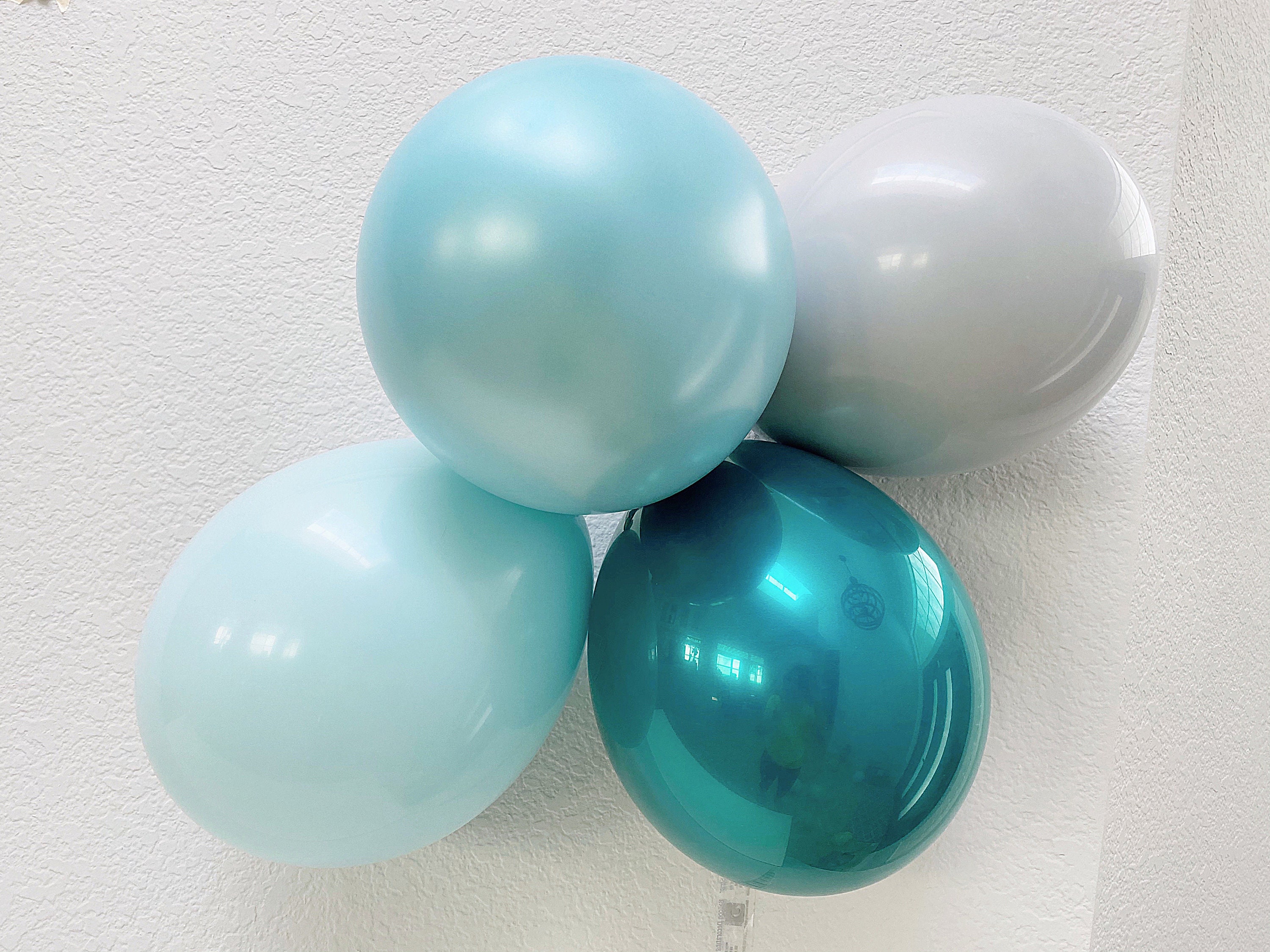 blue double stuffed balloons