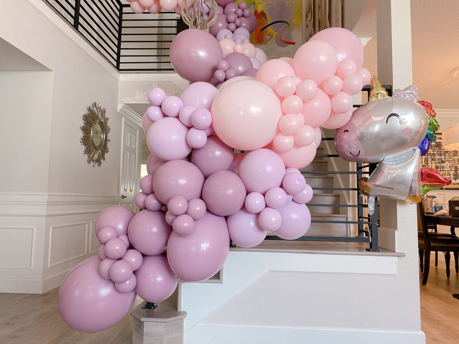 Balloon Arch Double Stuffed Balloons Pastel Pink Balloon Etsy