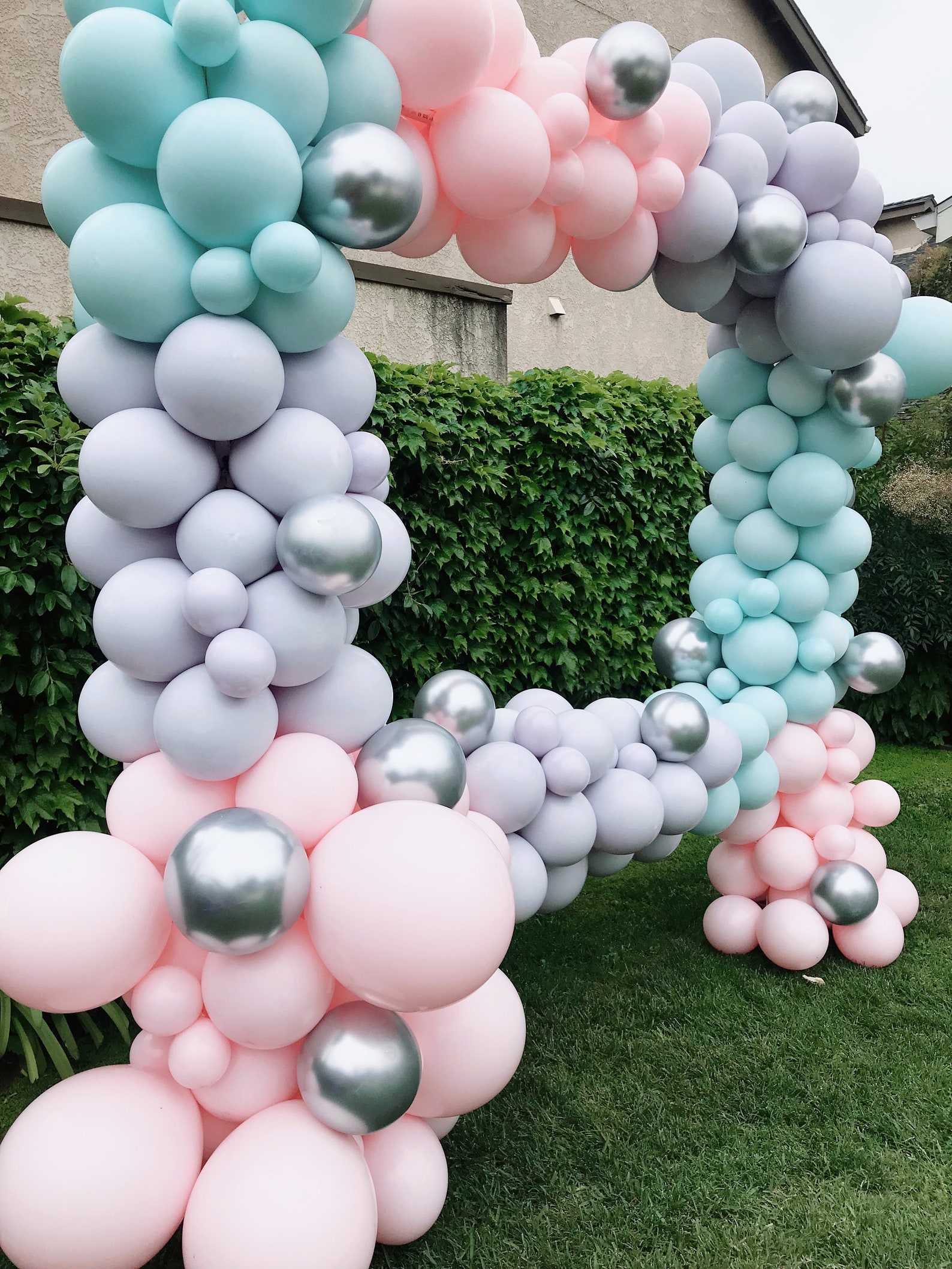 Balloon Arch Double Stuffed Balloons Pastel Balloon Etsy