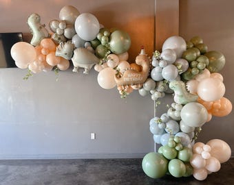 Balloon Arch * Baby Safari Decoration Balloons * Animal Safari Birthday Balloons * DIY Balloon Arch Kit * Balloon Garland