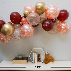 Balloon Arch * Burgundy, Gold, Rose Gold, Polka Dot * DIY Balloon Arch Kit * Balloon Garland