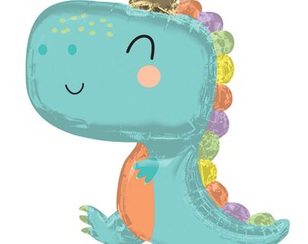 Helium Foil Balloon * Balloon Decoration * New Born Balloon * Baby Dinosaur * 31" Foil Balloon * First Birthday