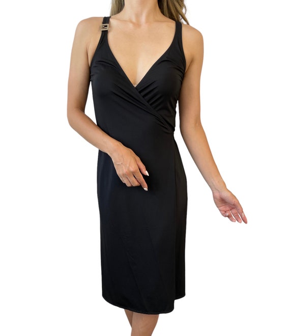 FENDI Vintage FF Logo Sleeveless Dress #40 Black … - image 1