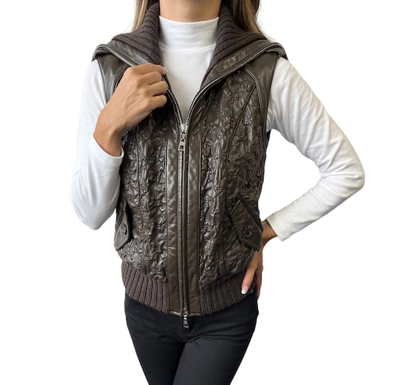 Louis Vuitton Jacket Vest Gilet Monogram Black No.1091