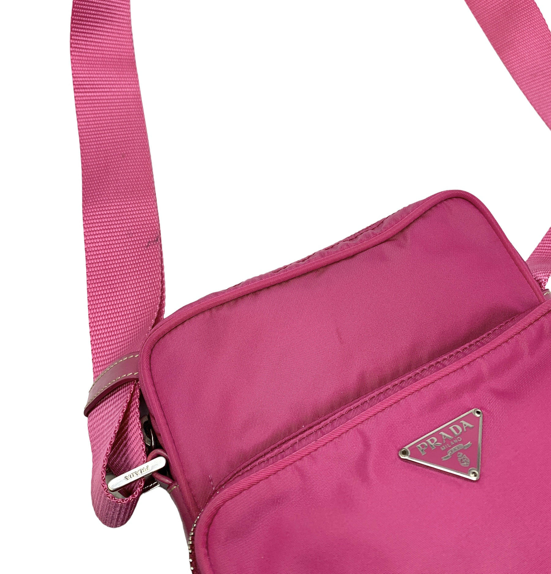 PRADA Vintage Logo Crossbody Bag Shoulder 2way Handbag Pink - Etsy New  Zealand