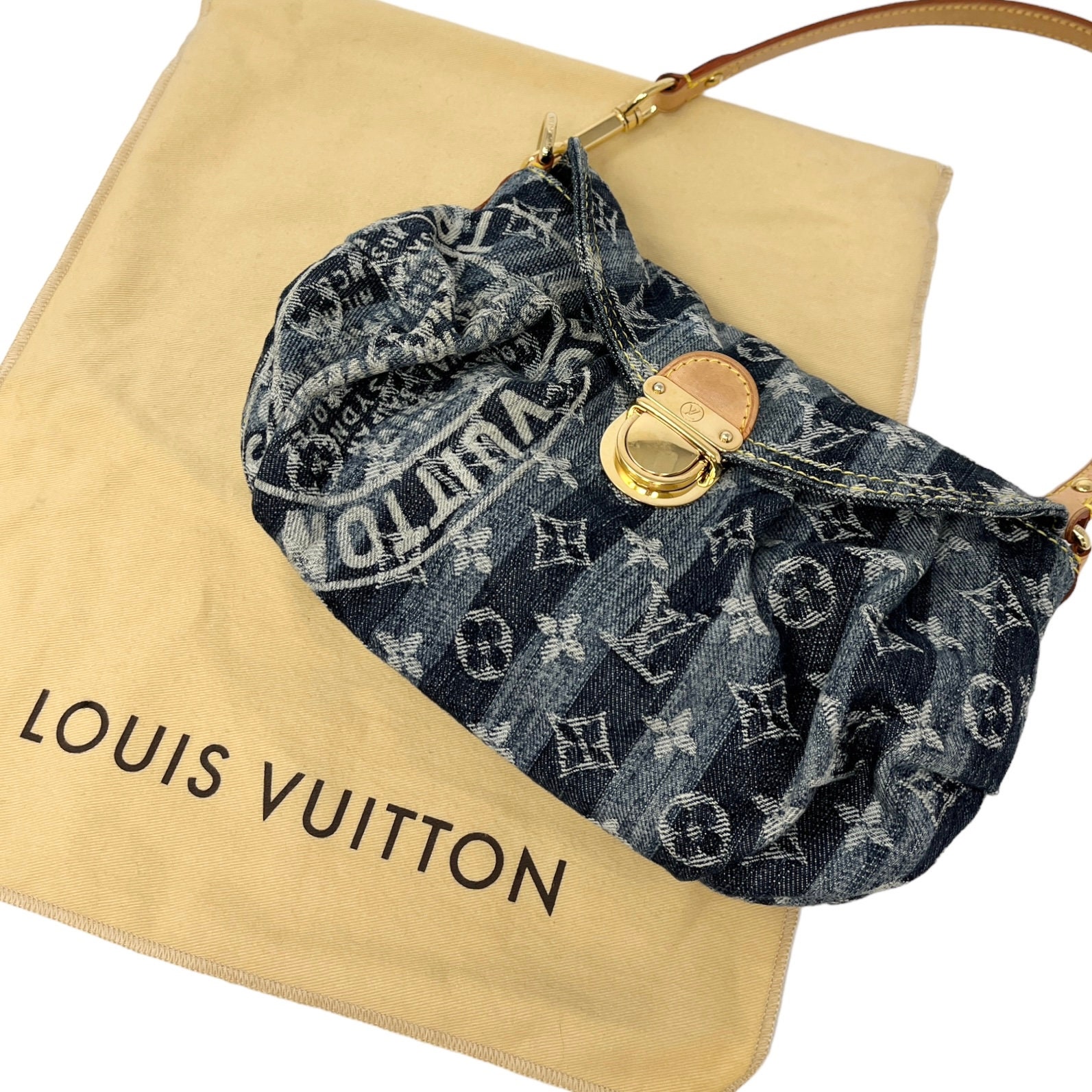 Louis Vuitton Monogram Denim Mini Pleaty Raye - Blue Shoulder Bags,  Handbags - LOU789366