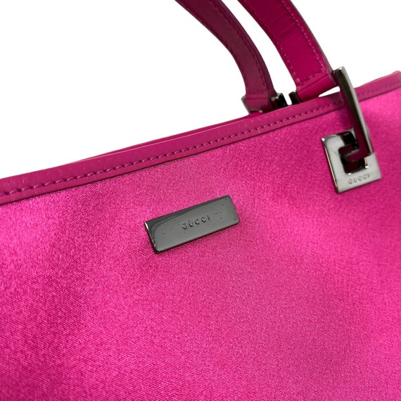 GUCCI Vintage Logo Mini Shoulder Bag Handbag Pink… - image 6