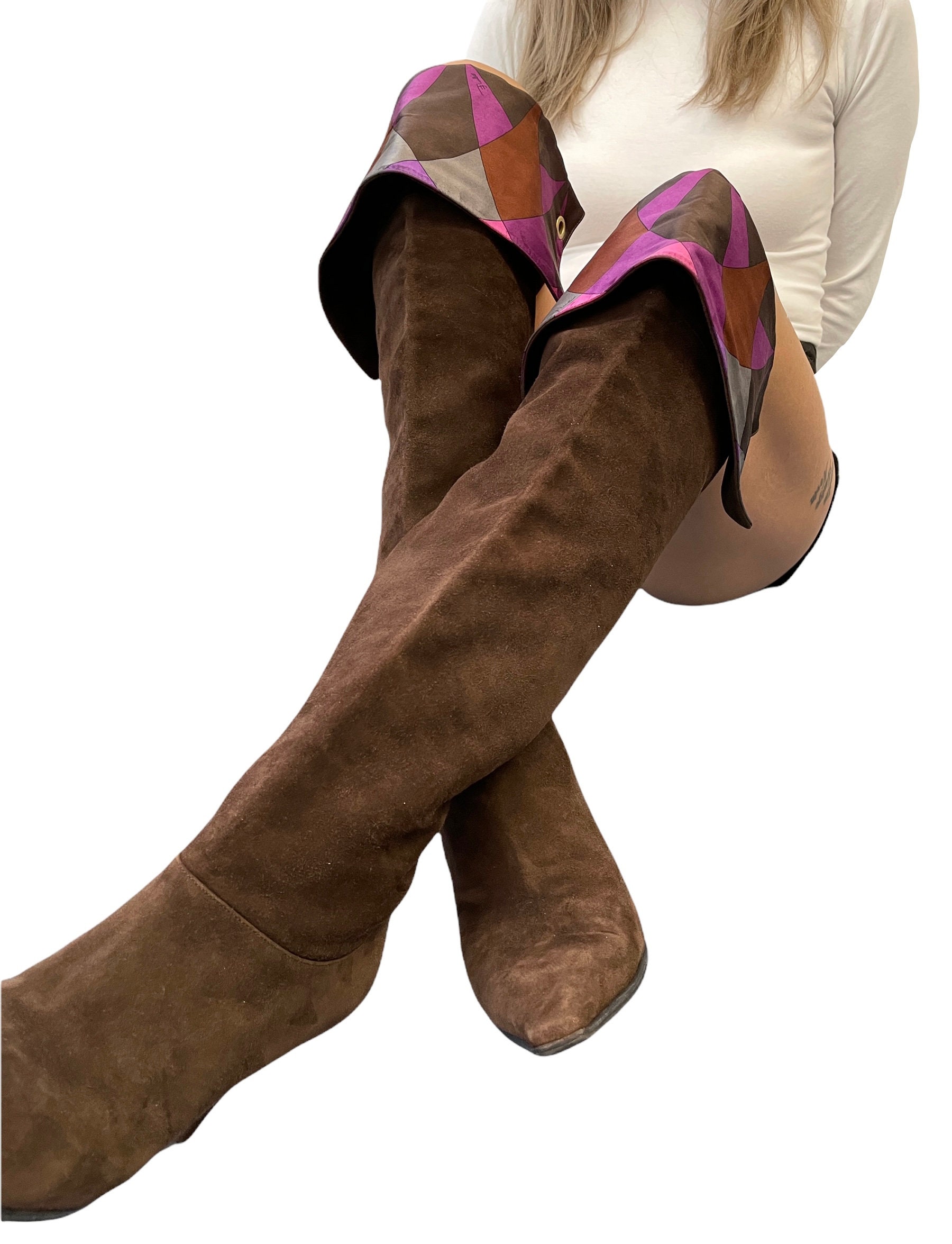 EMILIO PUCCI Vintage Logo Knee High 