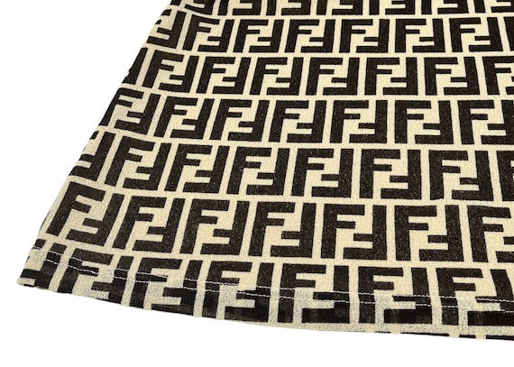 FENDI Vintage Zucca Monogram Dress 40 One-piece Beige Black FENDI Vintage Zucca Monogram Dress 40 One-piece Beige Black