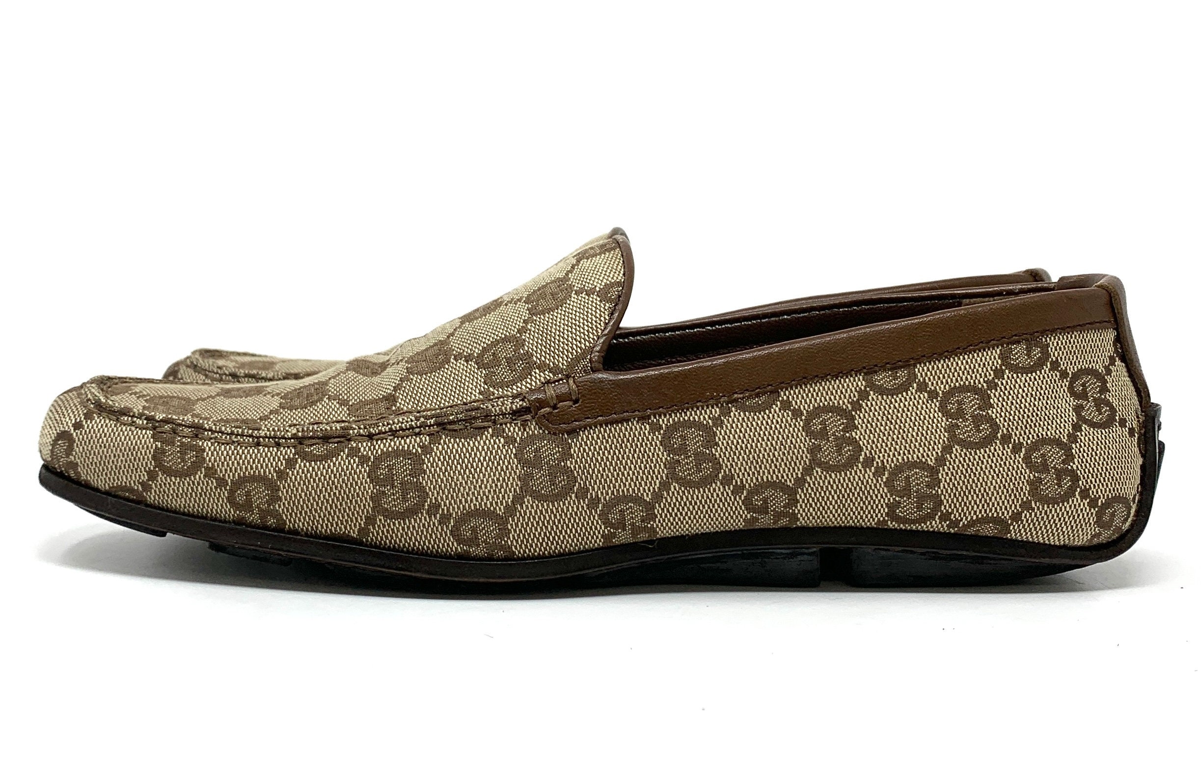 gucci monogram flats