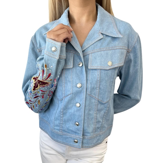 Christian Dior Vintage Denim Jacket #38 Embroidery