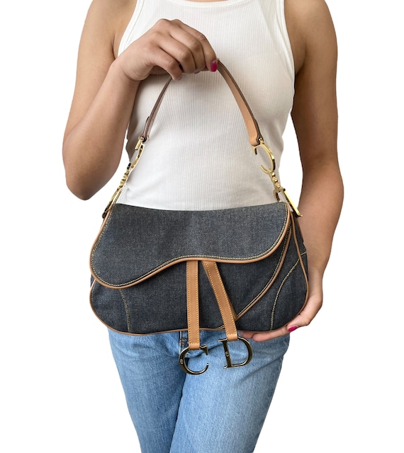 【ヴィンテージ】Rank:B☆Dior オーブリック SADDLE BAG 954132 dior-saddle.jpg