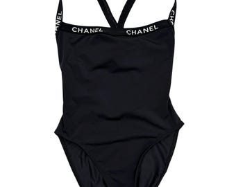 水着・ラッシュガード CHANEL Vintage Swimsuit CHANEL Vintage CC Logo Swimsuit Bikini Separate Swimwear