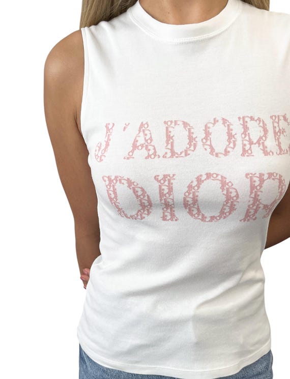 Christian Dior Vintage 2004 J'ADORE Trotter Monogram Tank
