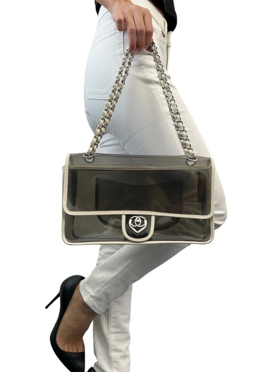 CHANEL Vintage Turn Lock Coco Heart Shoulder Bag … - image 2