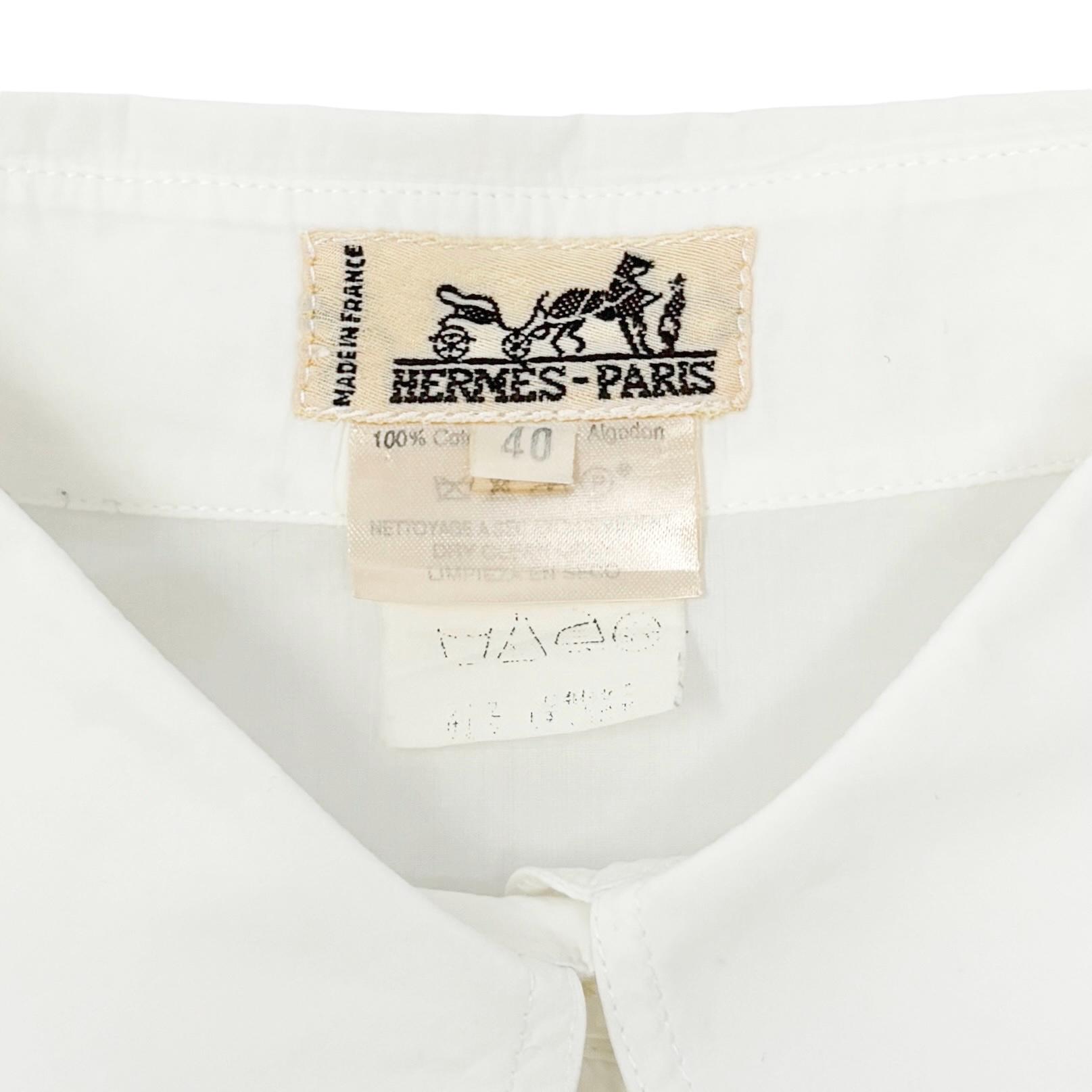 トップス HERMES Linen S/S Shirts MADE IN FRANCE トップス HERMES Linen S/S Shirts MADE IN FRANCE N/S Linen