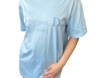 Christian Dior Sports Vintage Big Logo T-shirt #M Top Light