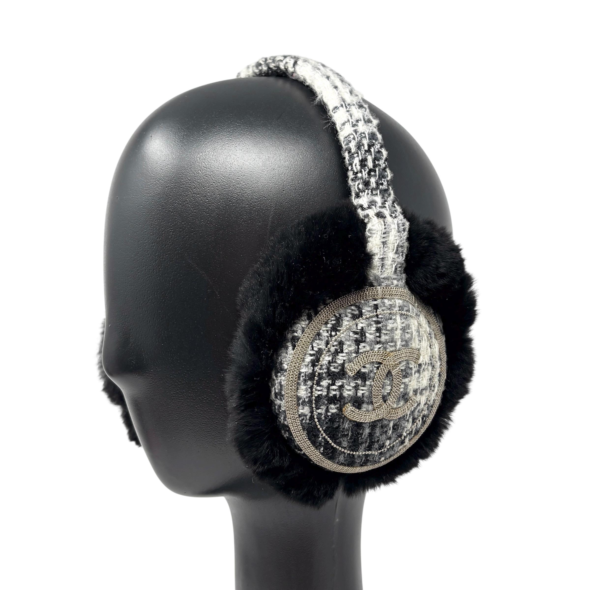 シャネル❤︎イヤーマフ ジャンク品 CHANEL シャネル イヤーマフ ジヨン愛用 イヤーマフラー ココ