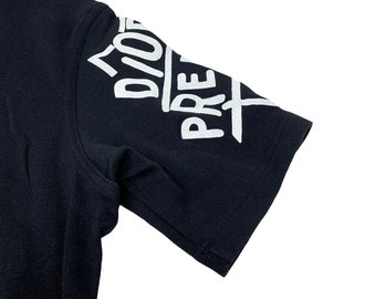 Christian Dior Vintage Logo T-shirts #38 Top Black White Cotton