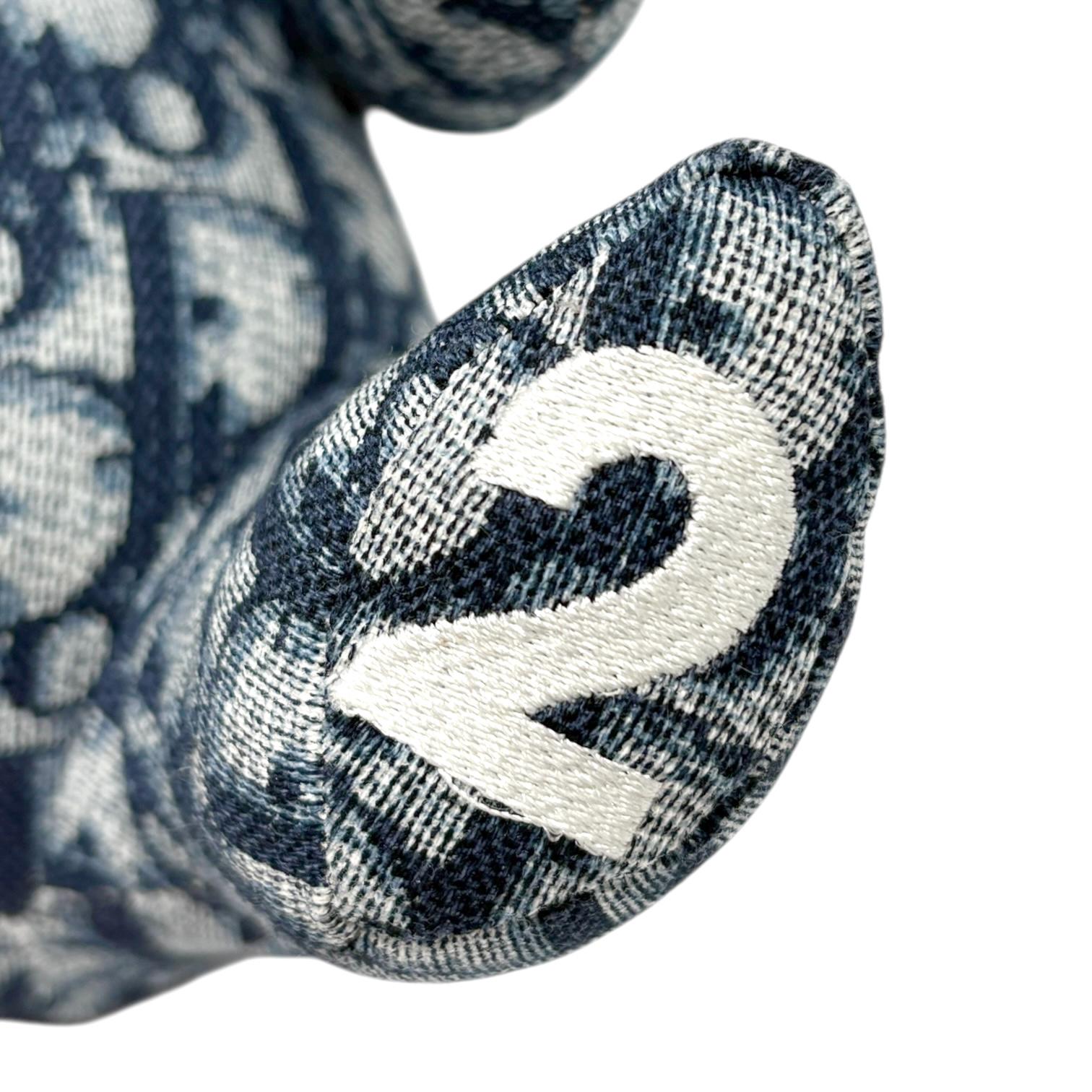 Christian Dior Vintage Baby Dior Trotter Monogram Teddy Bear Plush