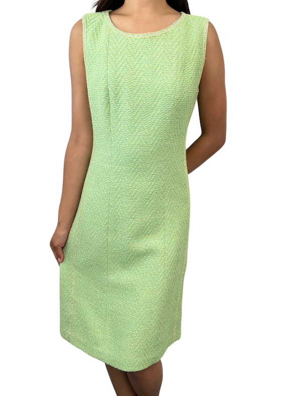 CHANEL Vintage 97P Tweed Sleeveless Dress #40 Zip… - image 1