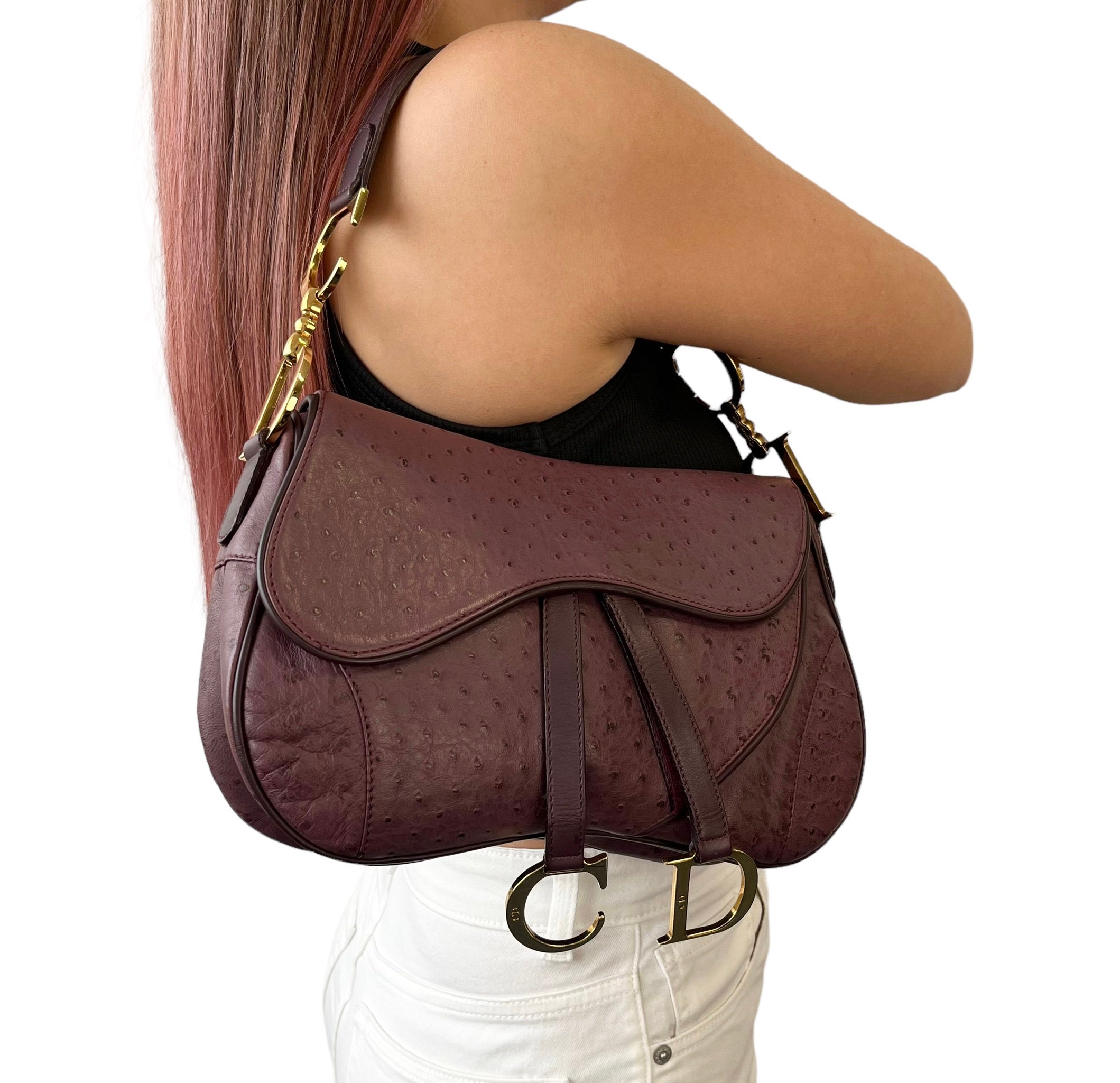 Christian Vintage CD Double Saddle Bag Purple -