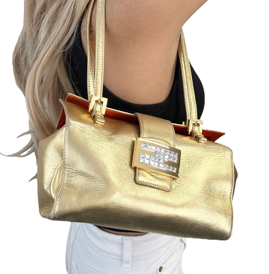 FENDI Vintage FF Logo Bijou Vanity Box Baguette Mini Bag FENDI Vintage FF Logo Bijou Vanity Box Baguette Mini Bag