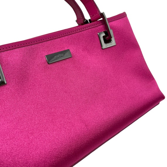 GUCCI Vintage Logo Mini Shoulder Bag Handbag Pink… - image 5