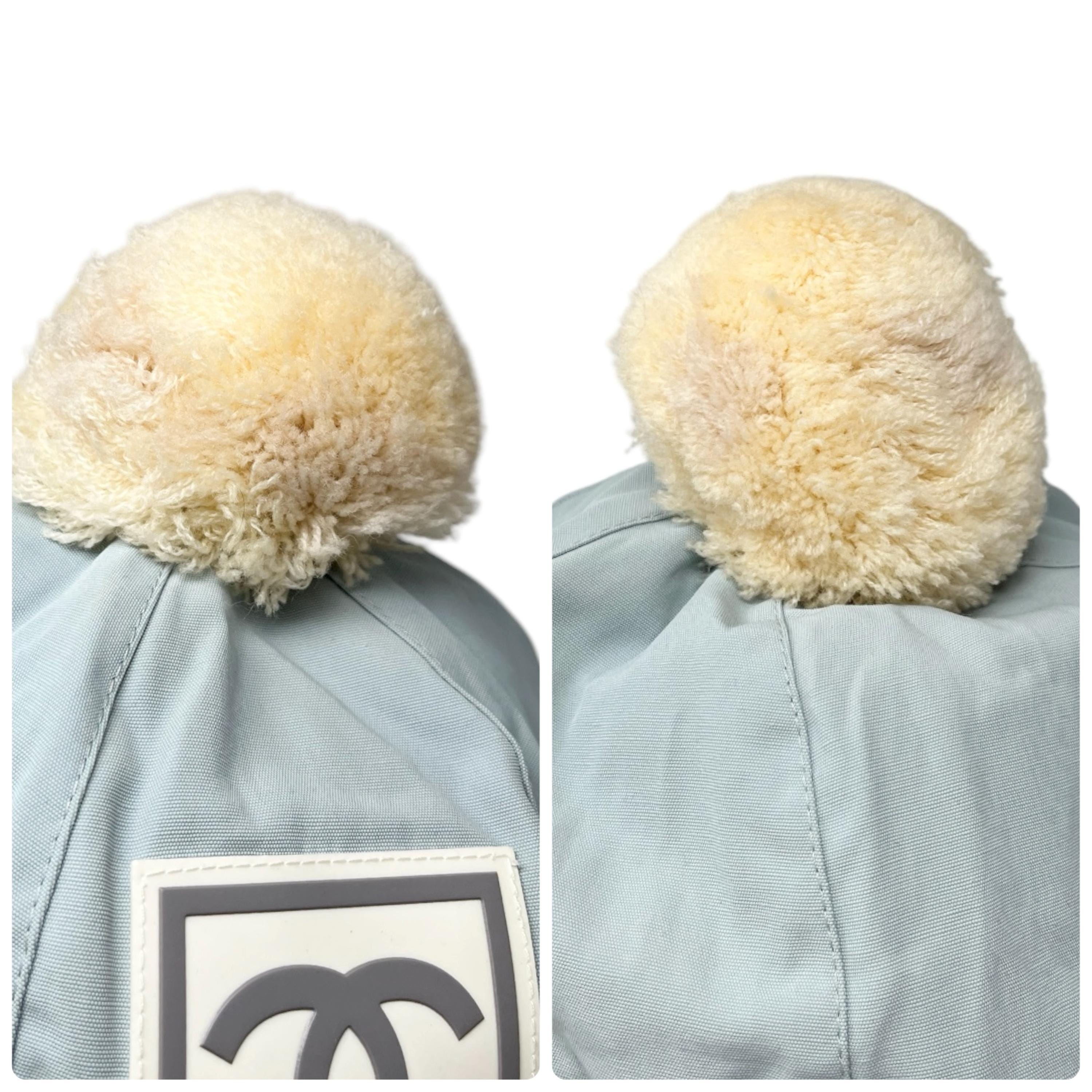 CHANELジョッキーハット CHANEL Sport Vintage Coco Mark Logo Knit Beanie Winter Ski