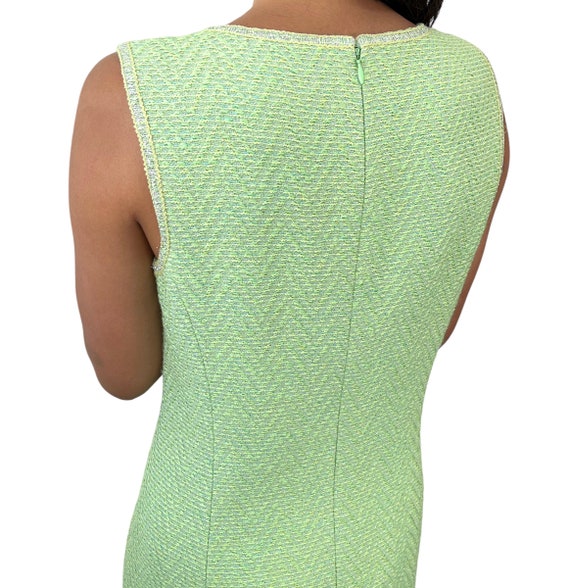 CHANEL Vintage 97P Tweed Sleeveless Dress #40 Zip… - image 3
