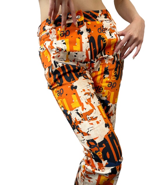 Christian Dior Vintage Logo Galliano Pants 40 Bottom… Gem