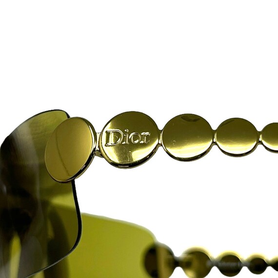 Christian Dior Vintage Logo Sunglass Shades Green… - image 5