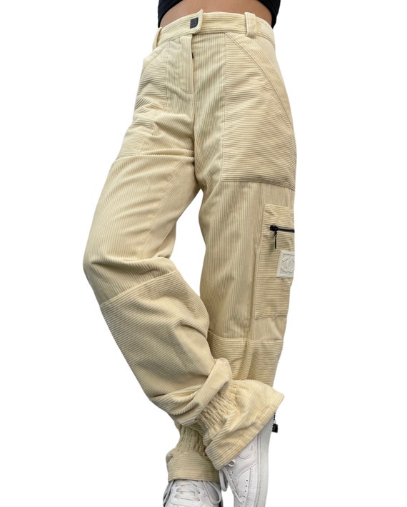 CHANEL Sport Vintage 03A CC Mark Corduroy Pants #… - image 1