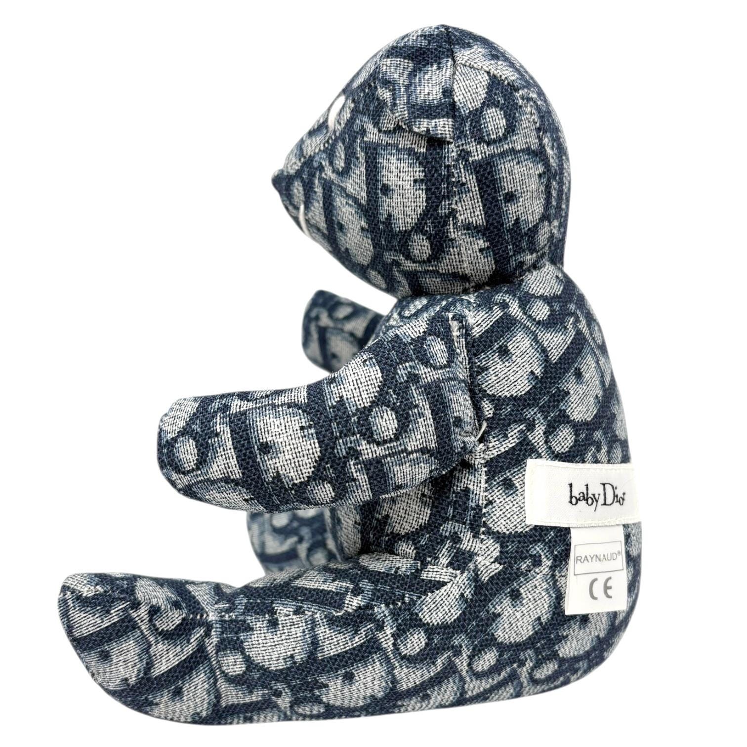 Christian Dior Vintage Baby Dior Trotter Monogram Teddy Bear Plush
