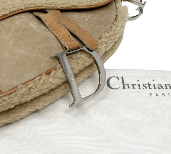 Christian Dior Vintage CD Logo Saddle Bag Boa Bro… - image 6