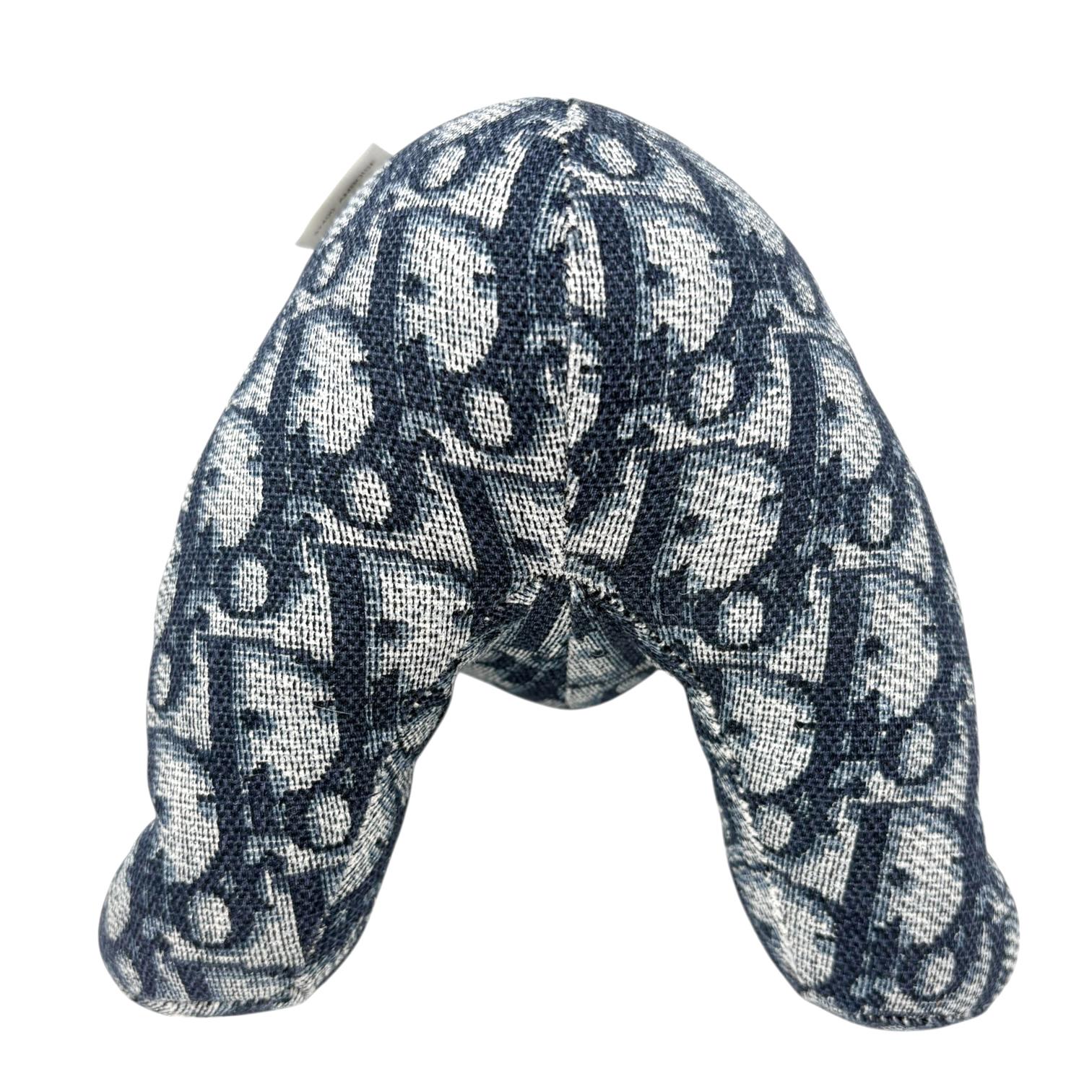 Christian Dior Vintage Baby Dior Trotter Monogram Teddy Bear Plush