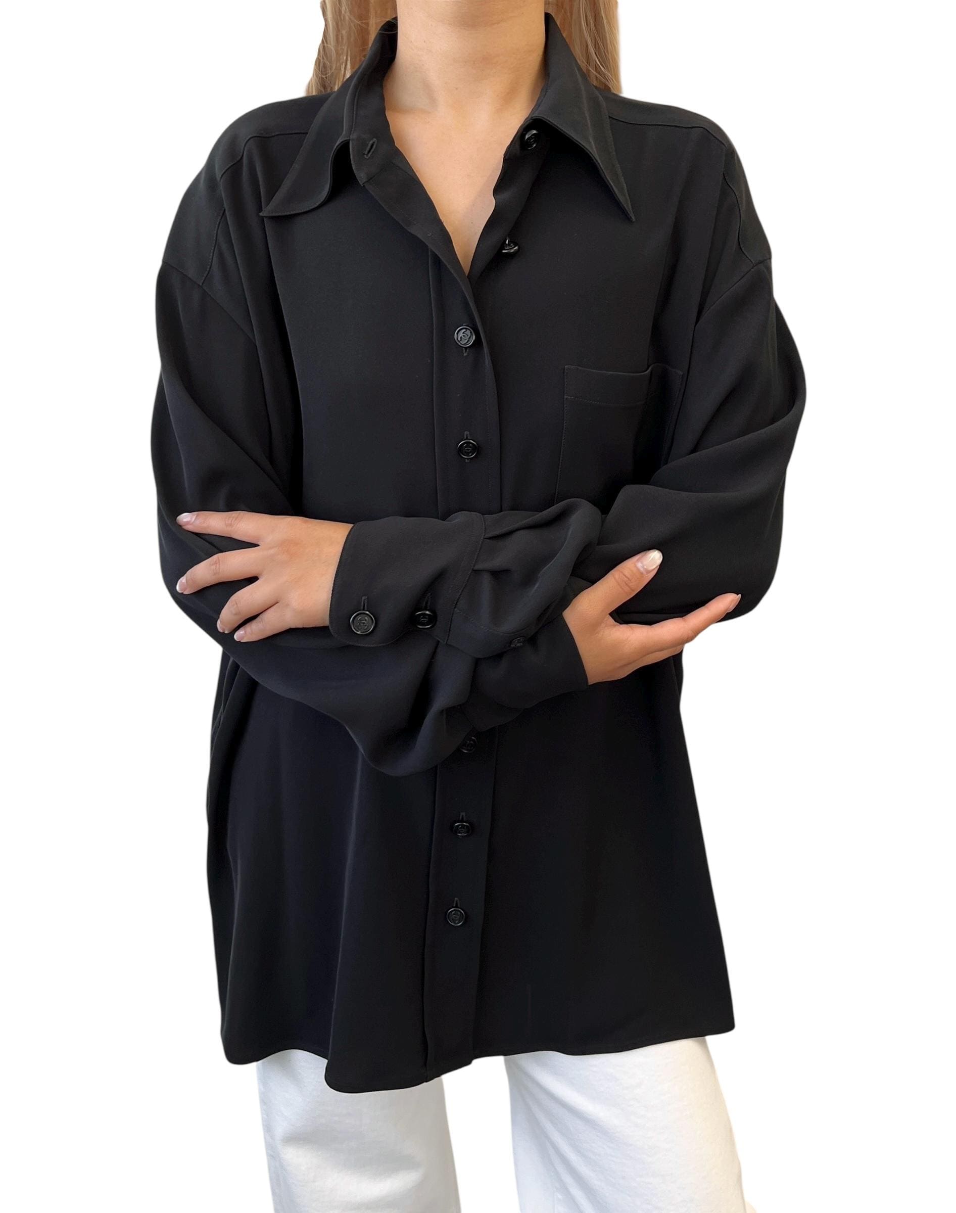 Chanel Logo Button up Shirt - Etsy