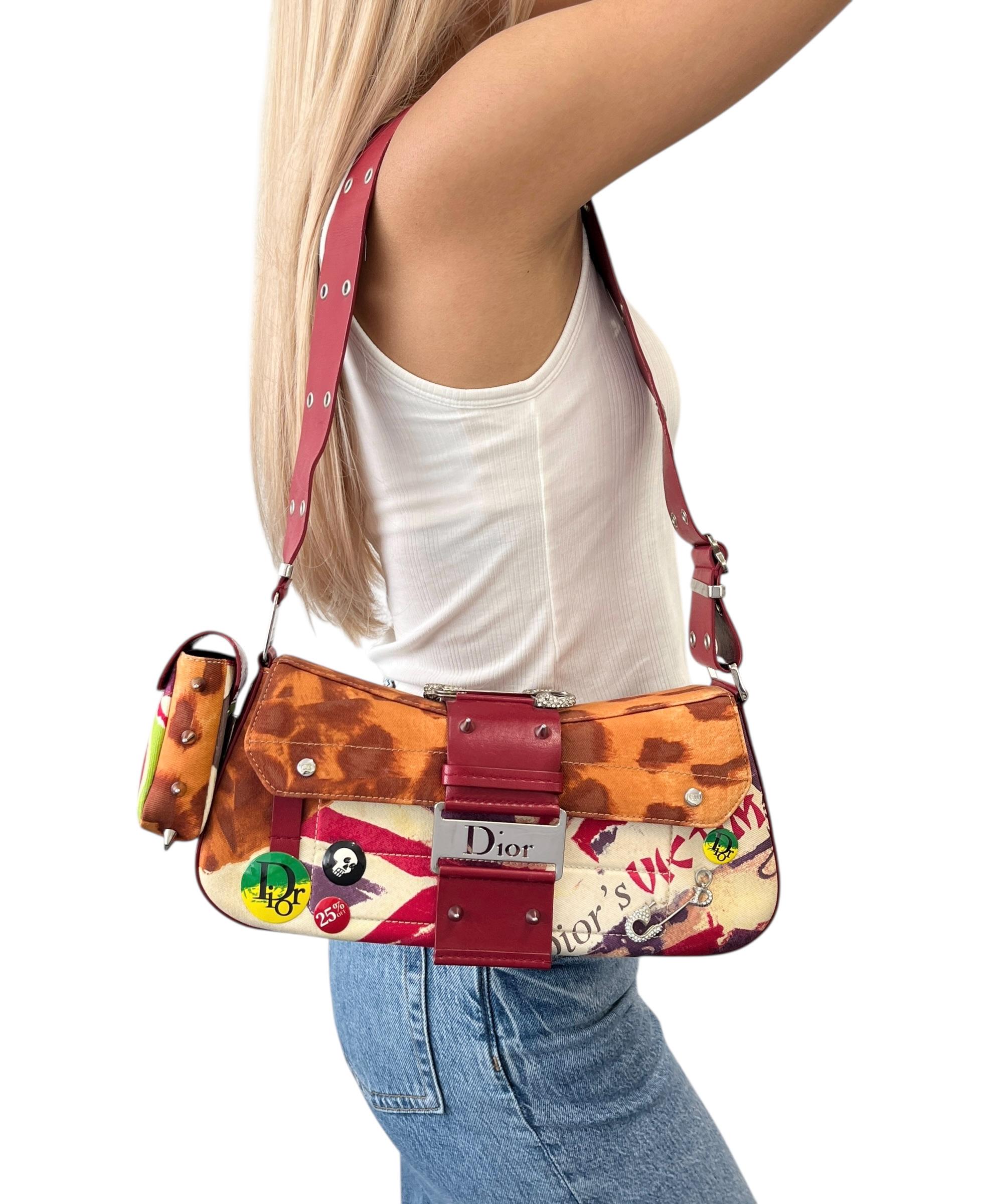 【美品】Chistian Dior  vintage handbag Christian Dior - Vintage-handbag with Logo-Print