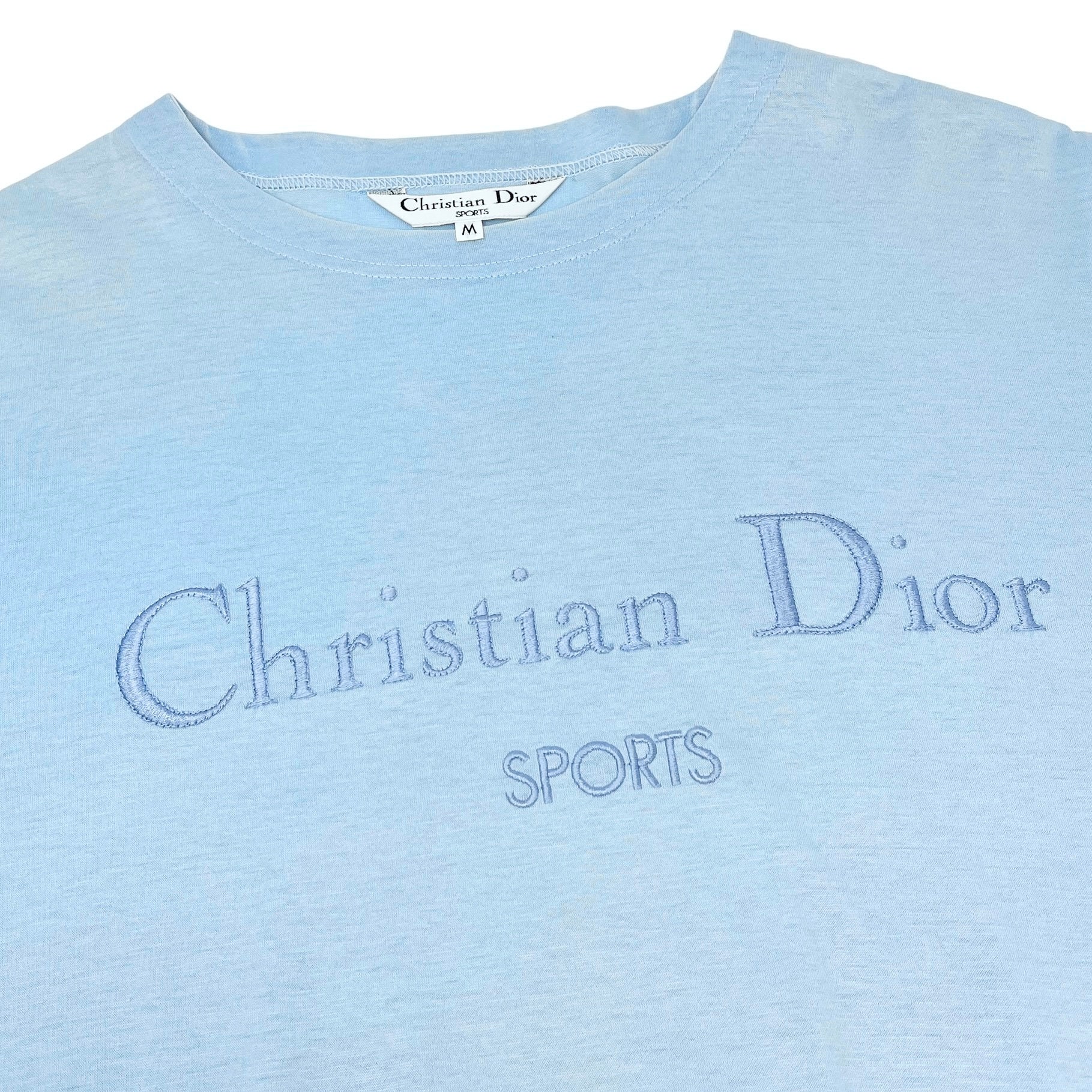Christian Dior Sports Vintage Big Logo T-shirt #M Top Light