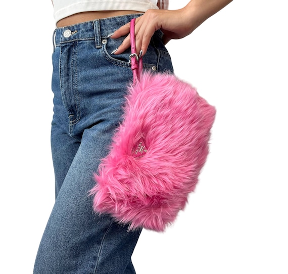 PRADA ヴィンテージ ロゴ クラッチバッグ リストレット ポーチ ジップ