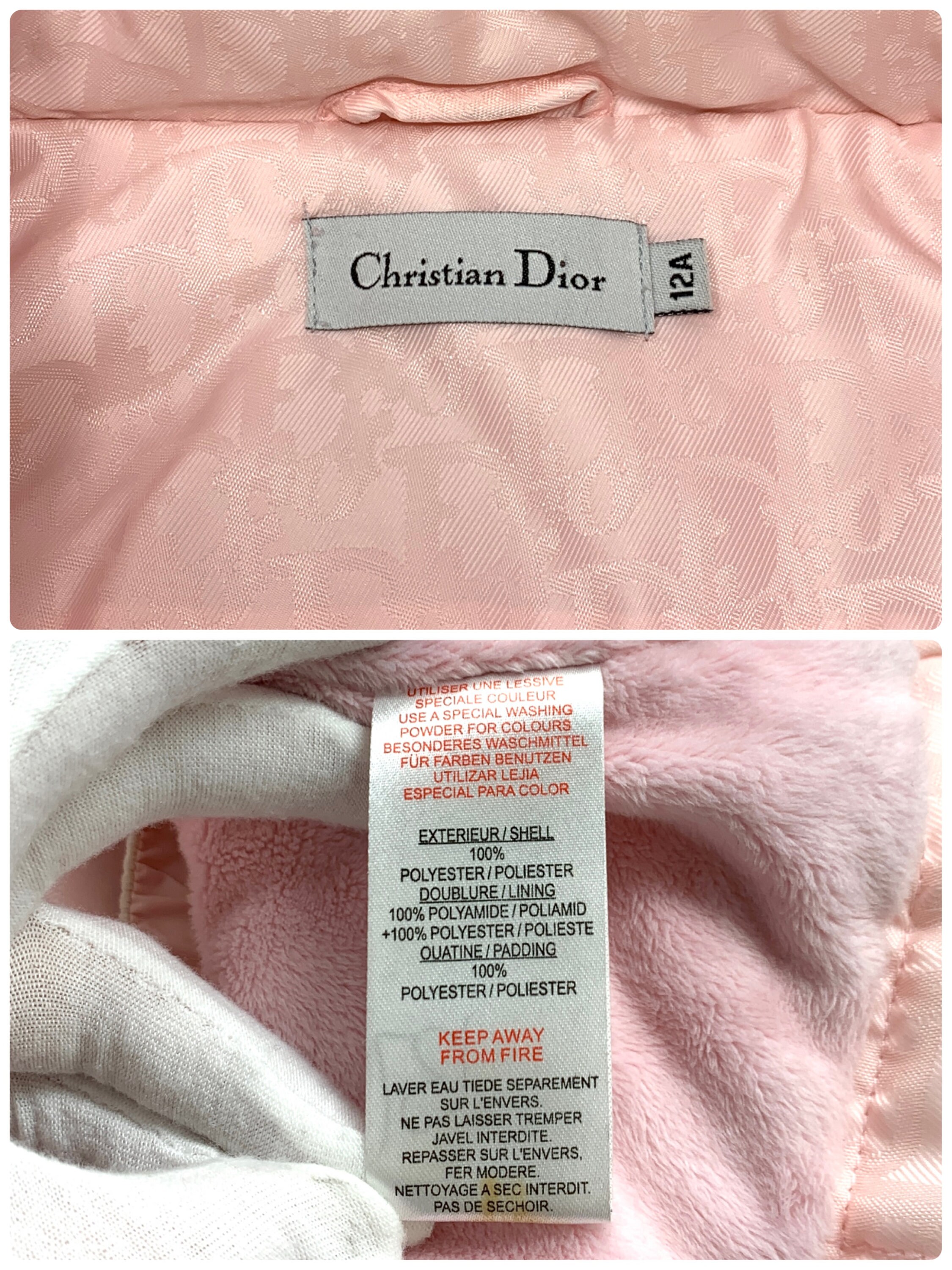 Christian Dior Vintage Trotter Monogram Logo Puffer Jacket Etsy