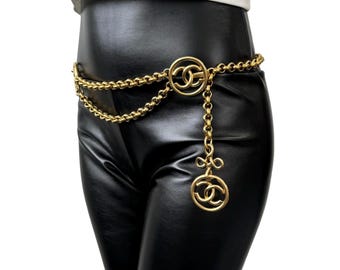Chain Belt Coco Chanel Belt Buckle CHANEL Pre-Owned 1986-1988 Coco