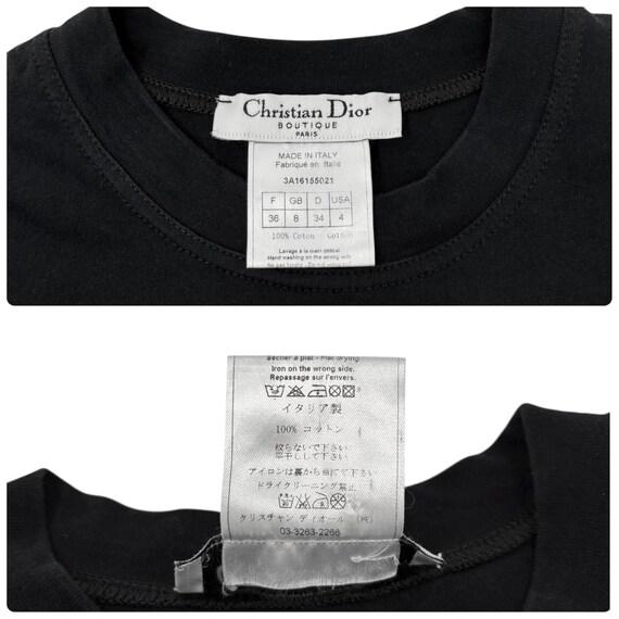 Christian Dior Vintage 2003 J'ADORE Big Logo T-shirt Top #36