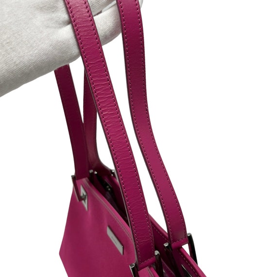 GUCCI Vintage Logo Mini Shoulder Bag Handbag Pink… - image 8