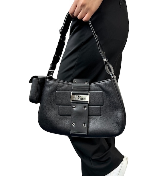 Christian Dior Vintage 2002 CD Logo Street Chic Shoulder Bag Christian Dior Vintage 2002 CD Logo Street Chic Shoulder Bag