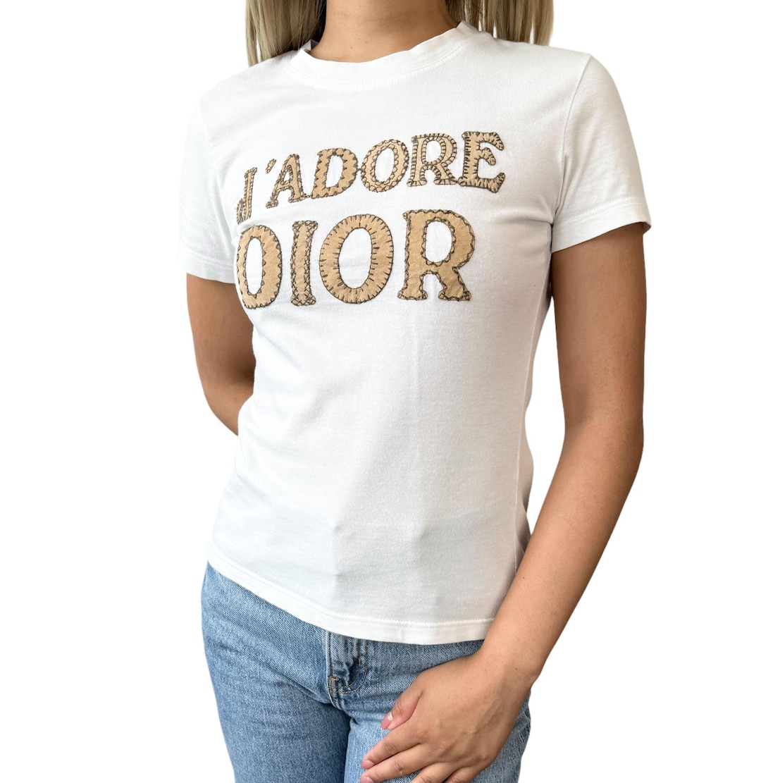 トップス Christian Dior 2003 J'ADORE T-shirt Christian Dior Vintage 2003 J'ADORE Logo T-shirt Top #38