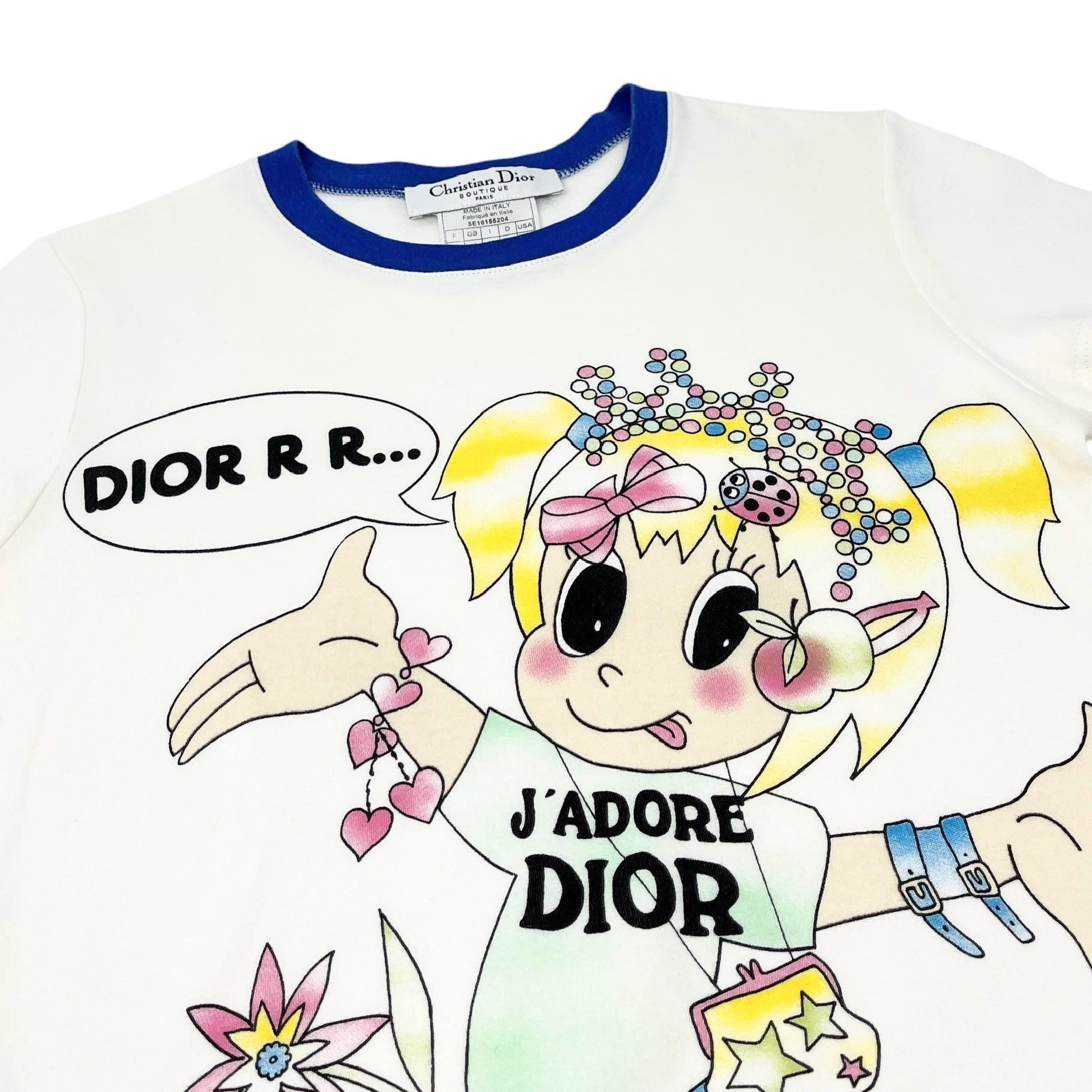 Runway Christian Dior Cartoon J'adore Dior T Shirt | Tokyo