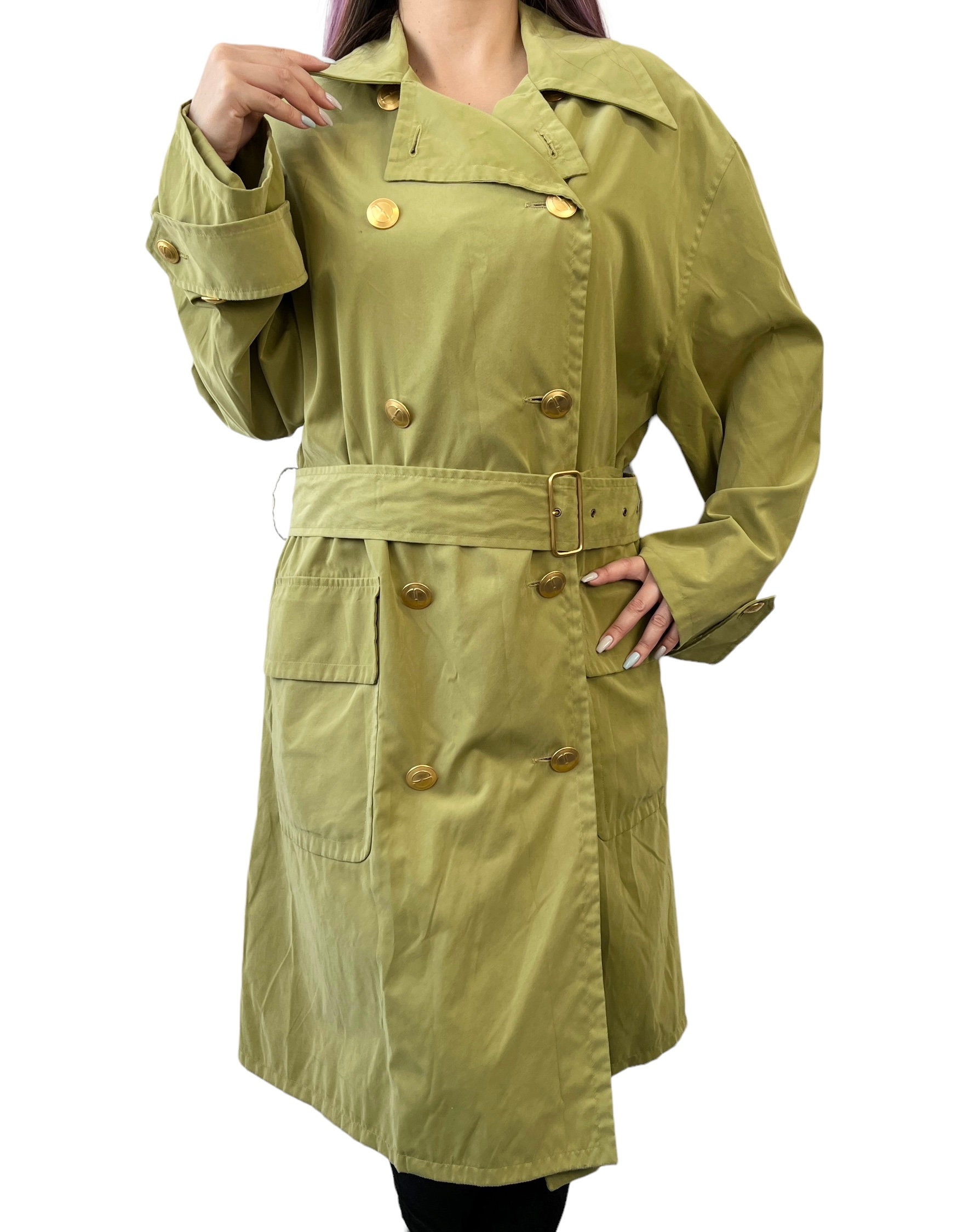 GUCCI Runway Brown & Black Silk Coton blend Jacket Rain Coat Trench sz  38