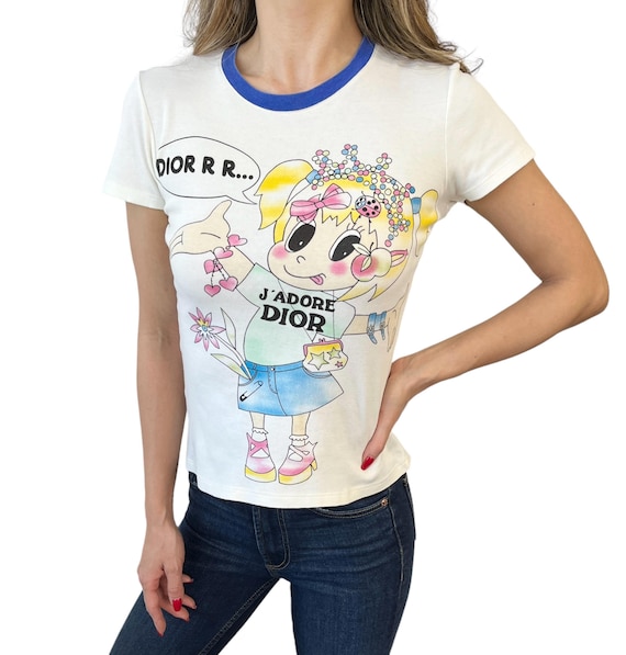 限定アウトレットセール：通販 Christian Dior Vintage 2005 J'ADORE Cartoon T-shirt #38 Top トップス