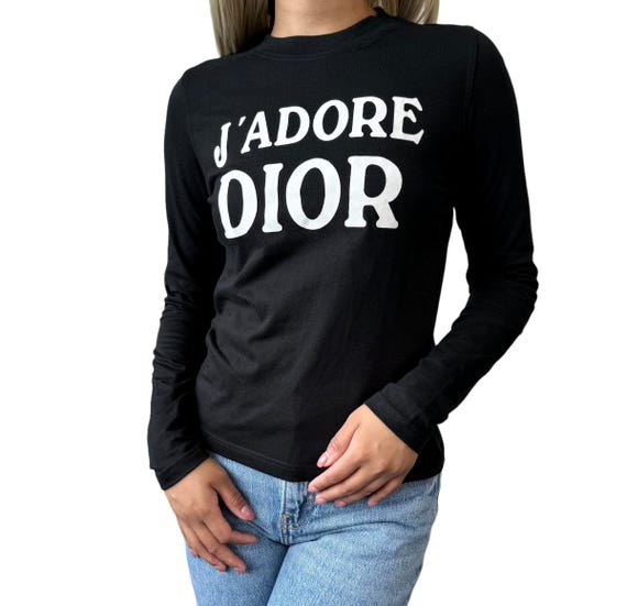 Christian Dior Vintage 2002 J'ADORE Long Sleeve Top T-shirt